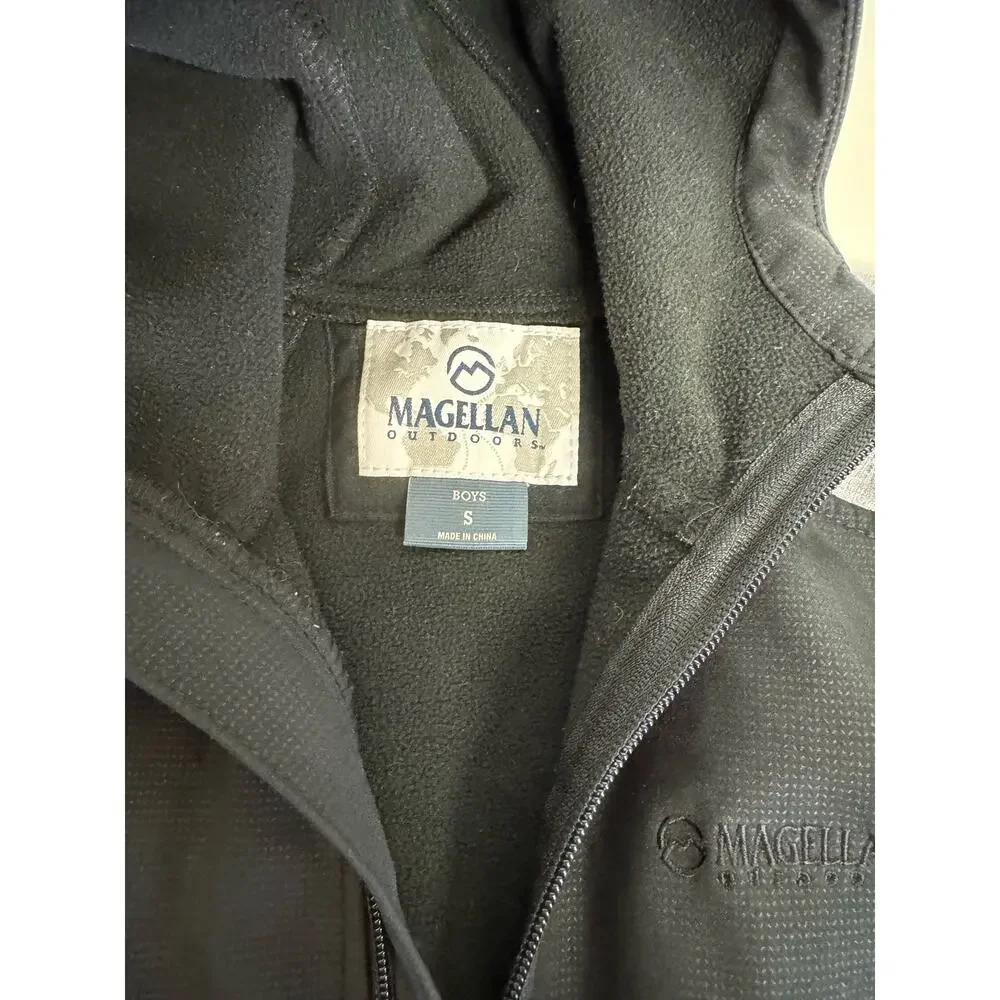 Magellan Boys Water Repellent Jacket Color Black /Gray Small